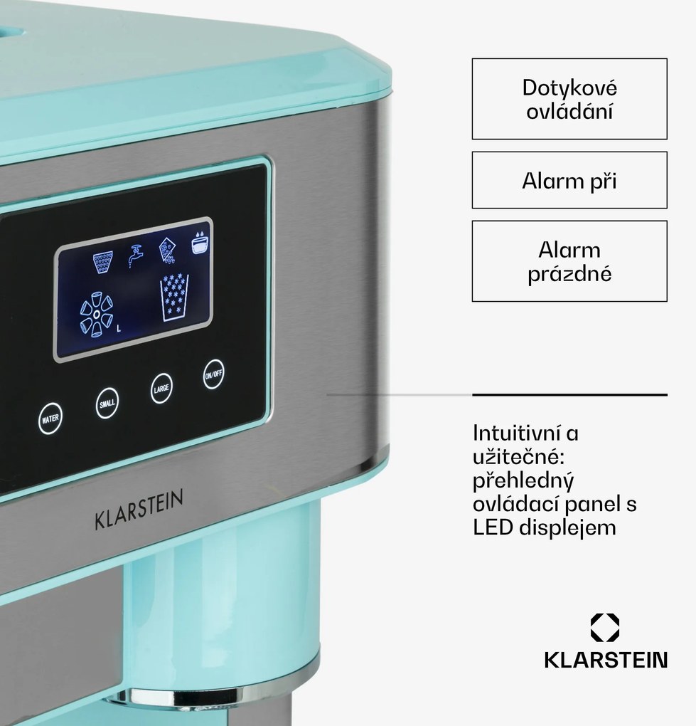 Klarstein Eiszeit Crusch, jégkocka készítő, 2 kockanagyság, zúzott jég