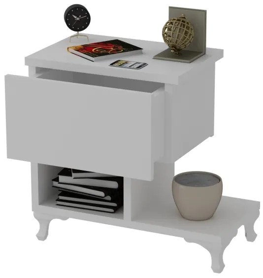 Éjjeli szekrény CAST 46,8x46,8 cm fehér