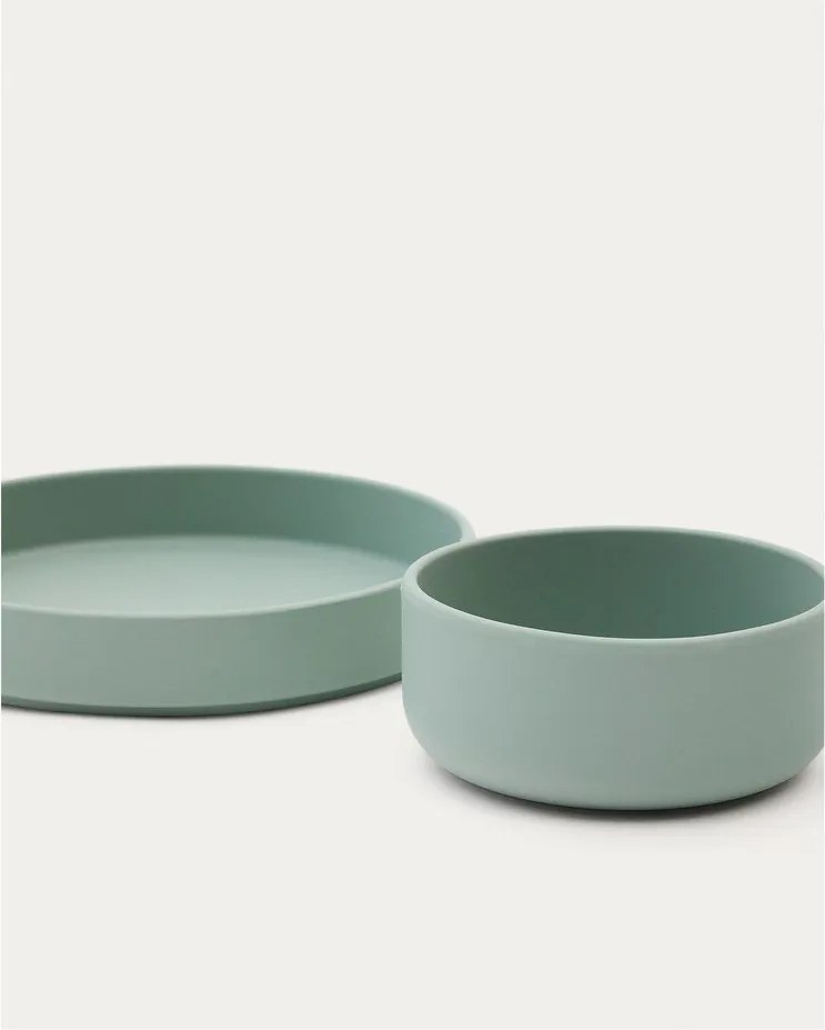 Szilikon gyerek étkészlet 2 db-os Lili – Kave Home