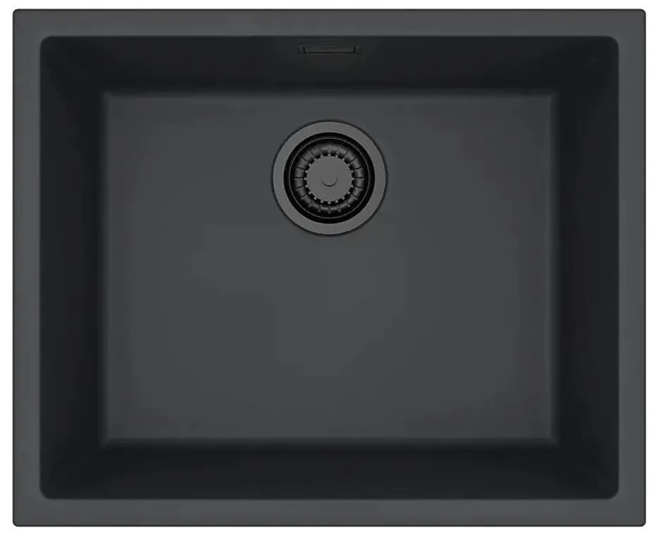 ALVEUS 1150057 - OMNI konyhai mosogató 55x45 cm gránit/fekete