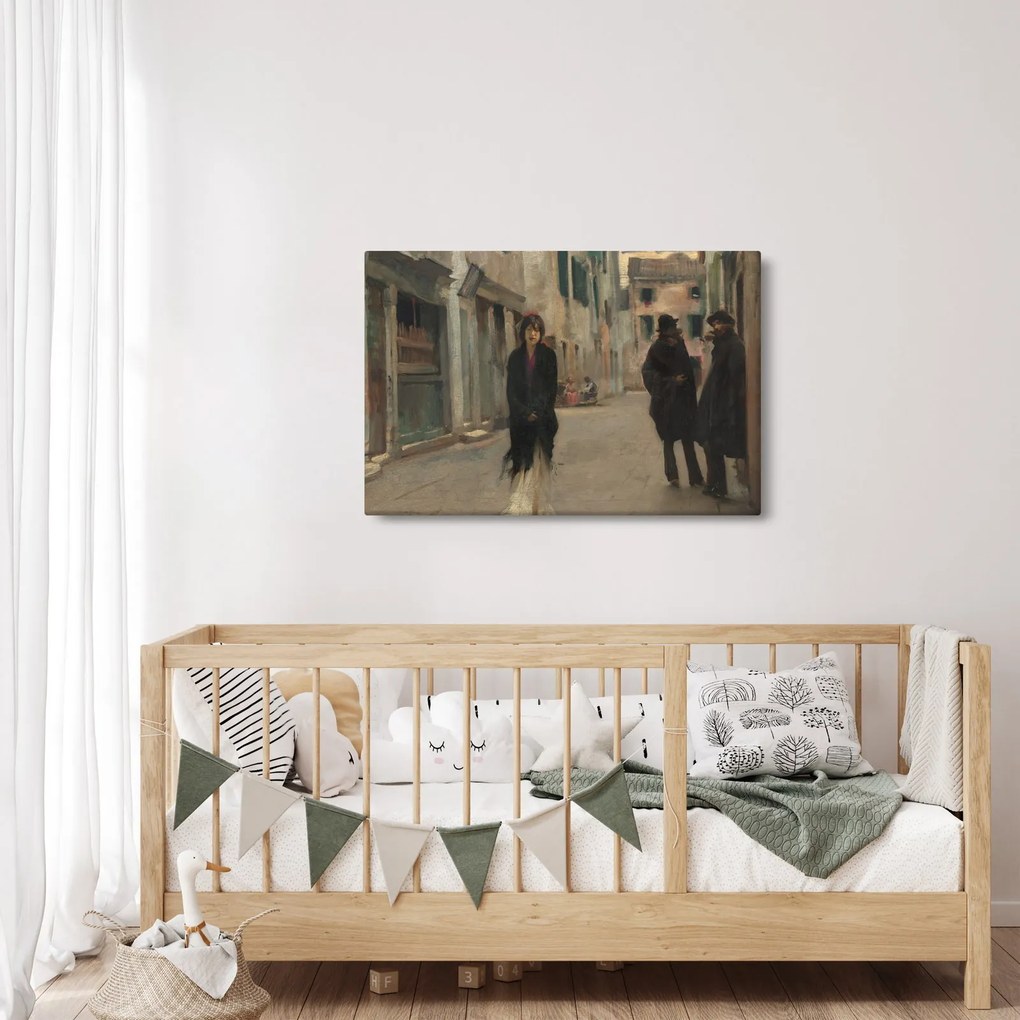 Kép - John Singer Sargent, Street in Venice, reprodukciók (90x60 cm)