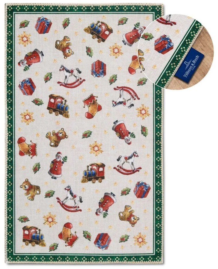 Zöld szőnyeg karácsonyi mintával 50x80 cm Green Christmas – Villeroy&amp;Boch