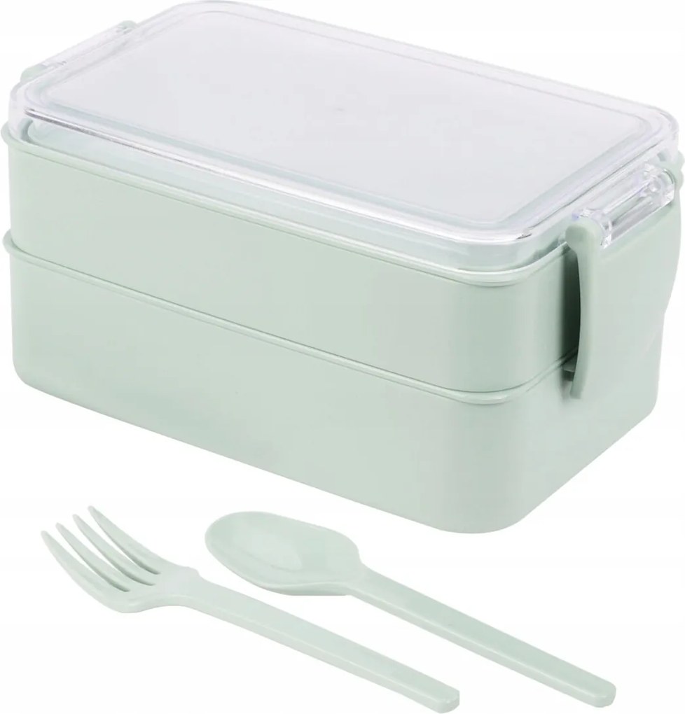 Ételtároló Doboz Reggeliző Doboz 18 x 10 Zöld Munkaiskolába