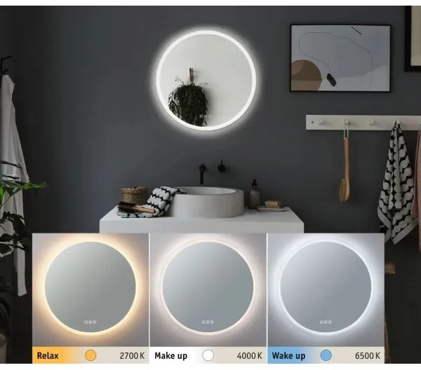 Paulmann 78952- LED/21W IP44 Dimmelhető fürdőszobai háttérvilágítású tükör MIRA 230V