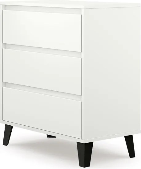 3S Scandi komód, fehér