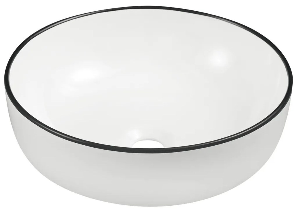 KR-98 WH/BL kerámia design mosdó