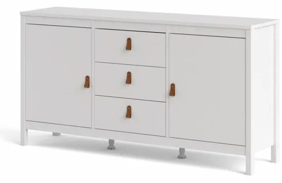 Tvilum Fehér tálalószekrény 3 fiókkal SALOMO