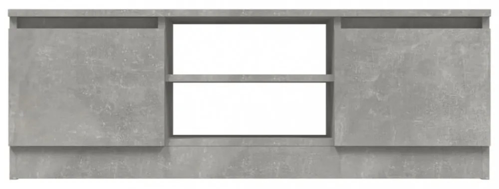betonszürke TV-szekrény ajtóval 102 x 30 x 36 cm