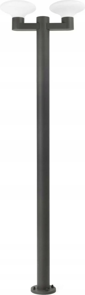Faro Blubs oszloplámpa 2xE27 IP44 sötétszürke, magasság 214 cm