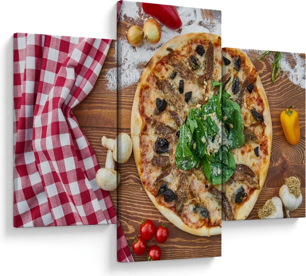 Pizza képe (90x60 cm)
