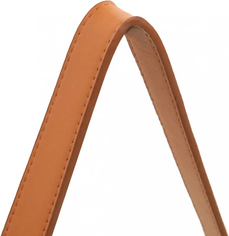 Aranyszínű fali tükör szíjjal 60 cm