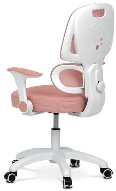 Gyerek Forgószék, Magasságállítás, Rózsaszín Hálós. KA-K1063 PINK