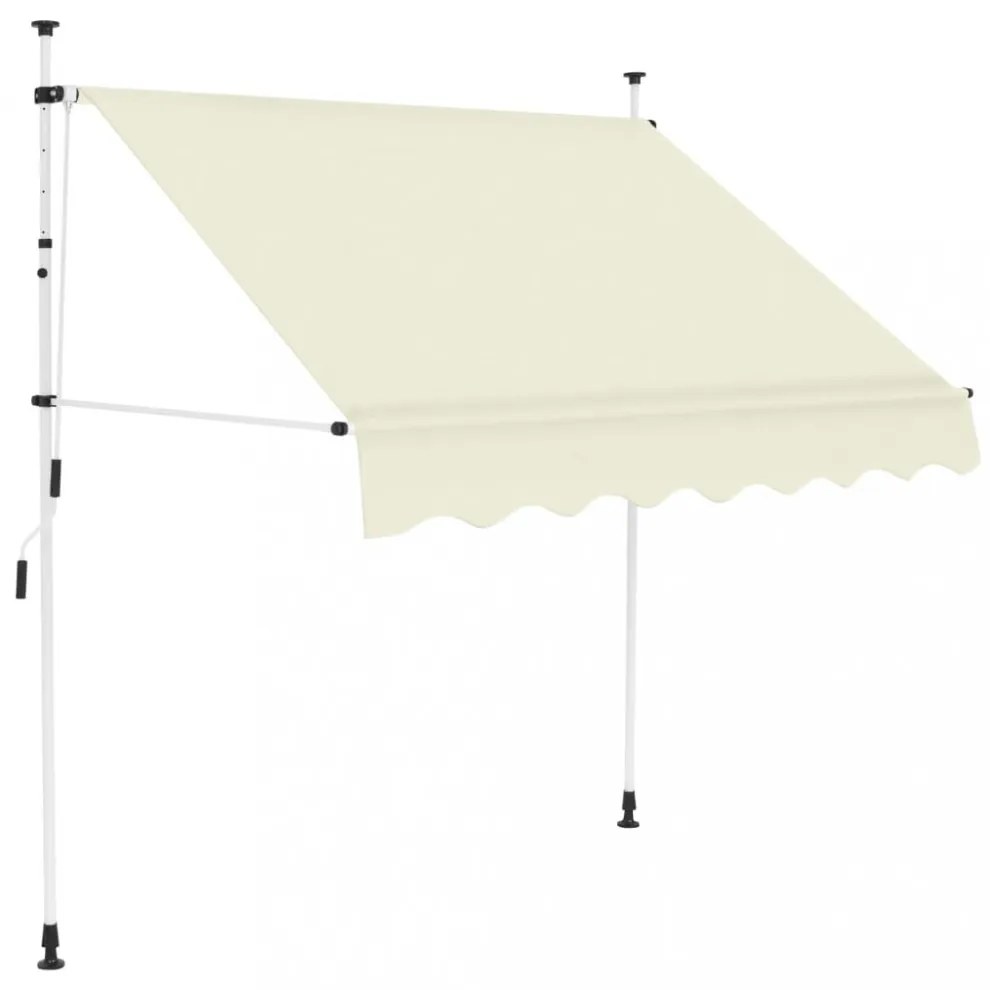 kézzel feltekerhető napellenző krém, 150 cm