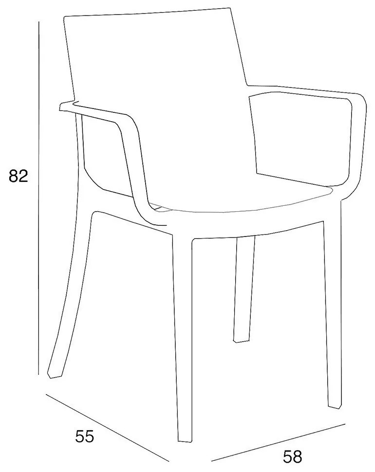 Violina 6+1 karfás kerti bútor garnitúra szett