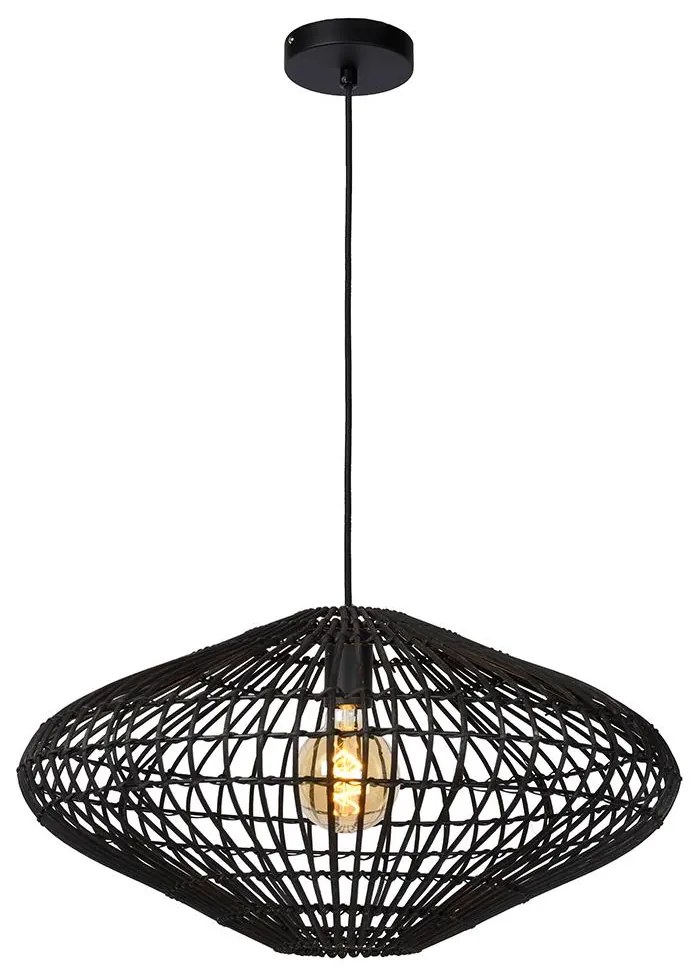 Lucide 03435/56/30 - Csillár zsinóron MAGALI 1xE27/40W/230V fekete