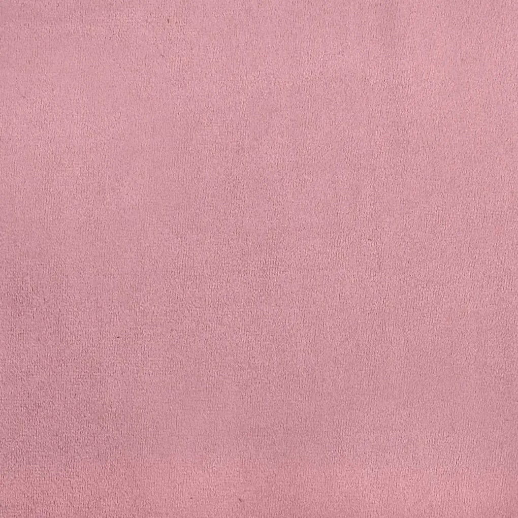 rózsaszín kihúzható bársony heverő 80 x 200 cm