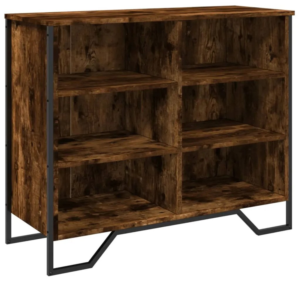 sonoma tölgy színű szerelt fa tálalószekrény 91 x 35,5 x 74,5cm