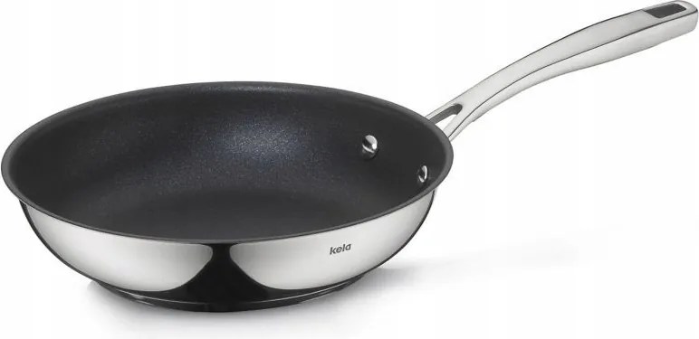 Rozsdamentes acél serpenyő tapadásmentes bevonattal, 20 cm