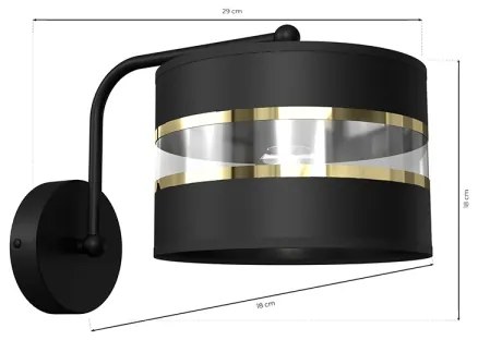 Rugalmas ULTIMO lámpa 1xE27/60W/230V fekete