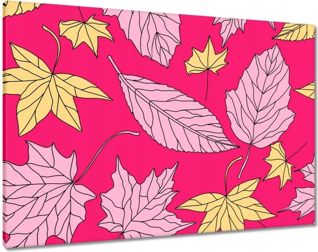 Vászonkép 100x70 Modern szárított levelek