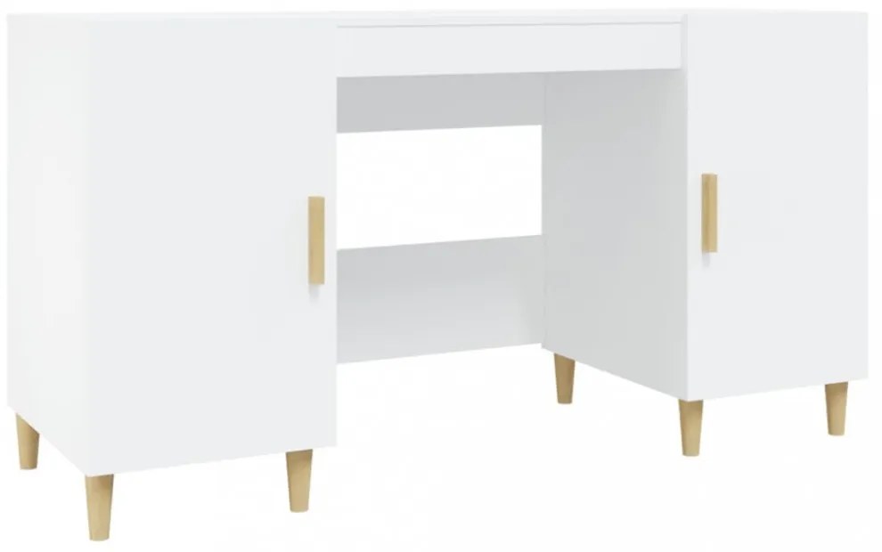 vidaXL fehér szerelt fa íróasztal 140 x 50 x 75 cm