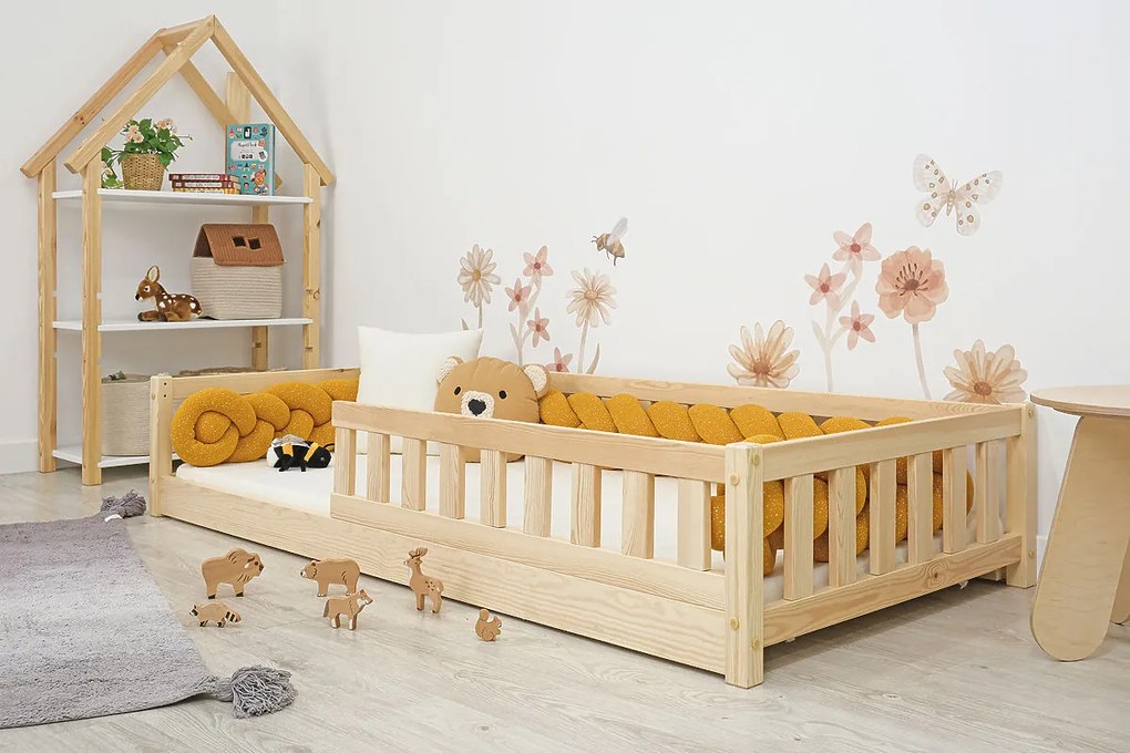 Ourbaby® Montessori Meadow Children's Low Bed - Natural 180x80 cm