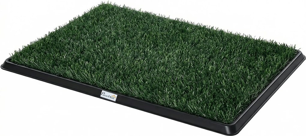 PawHut kutyatoalett 76 x 50,5 cm — mosható műfű kölyökkutya-toalett erkélyre és lakásba | Aosom