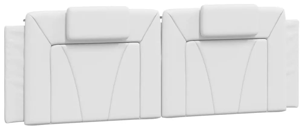 fehér műbőr fejtámla párna Viana 160 cm