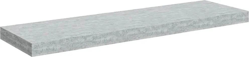 vidaXL betonszürke MDF lebegő fali polc 80 x 23,5 x 3,8 cm