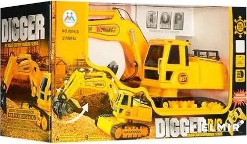 8 Csatornás RC Távirányítású Markoló Munkagép 1:14 2,4GHz akkumulátoros