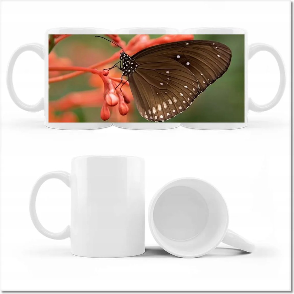 Fotó bögre Barna pillangó