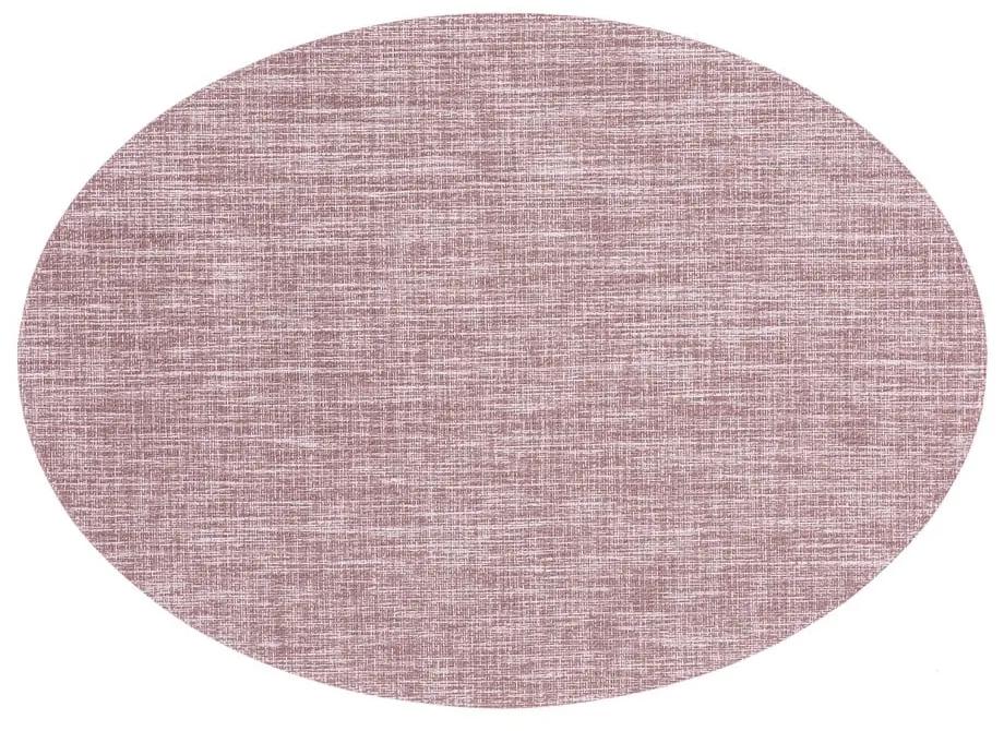 Oval rózsaszín-lila tányéralátét, 46 x 33 cm - Tiseco Home Studio