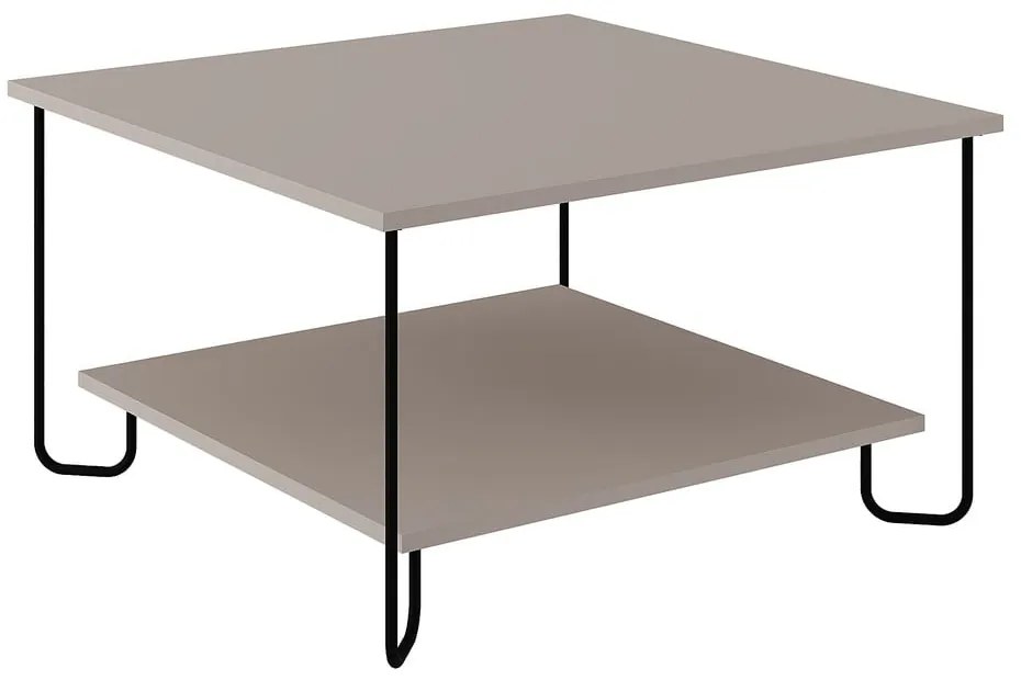 Szürke dohányzóasztal 80x80 cm Tonka – Marckeric