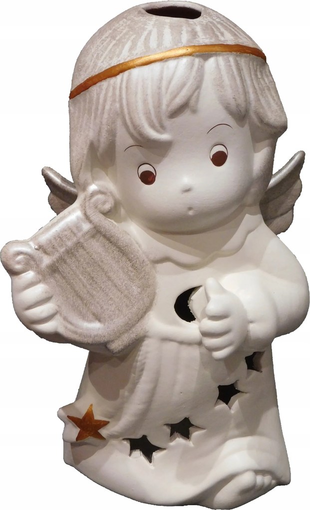 Angyal Lampion Kerámia Karácsonyi Dekoráció