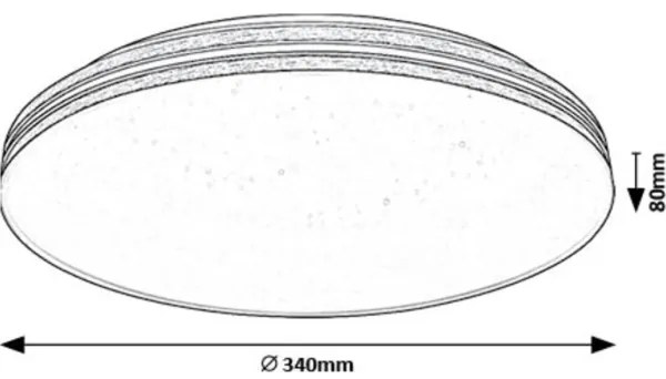 Rabalux 71177 - LED Mennyezeti lámpa OSCAR LED/18W/230V 3000K átm. 34 cm