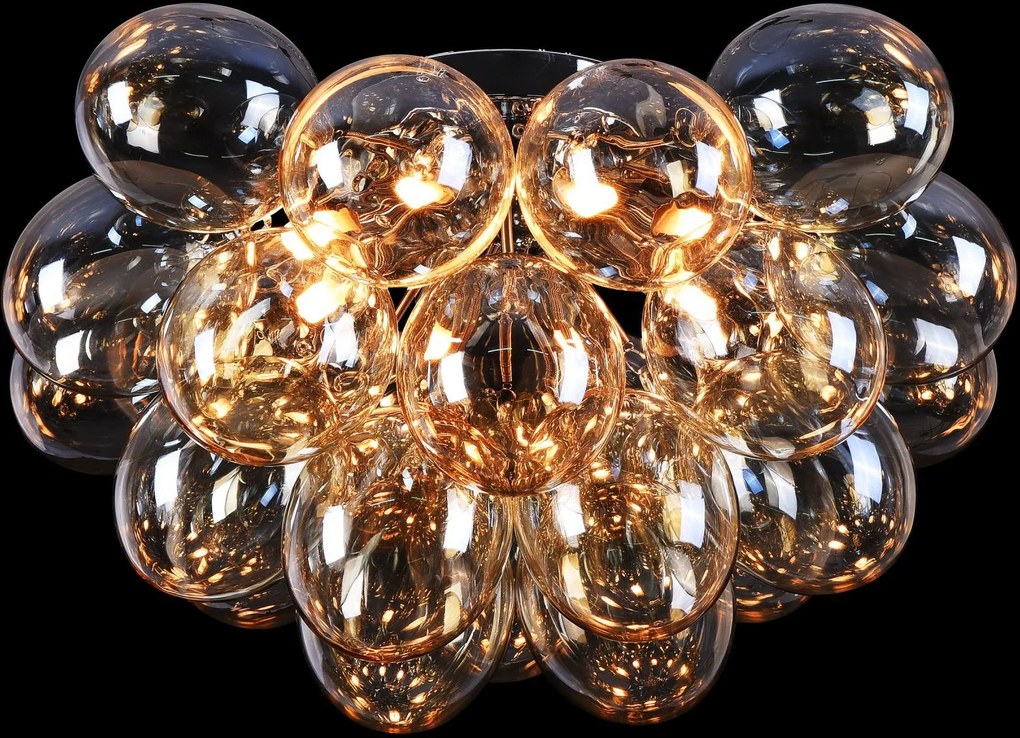 Maytoni modern mennyezeti lámpa balbo borostyán nikkel mymod112cl-08g