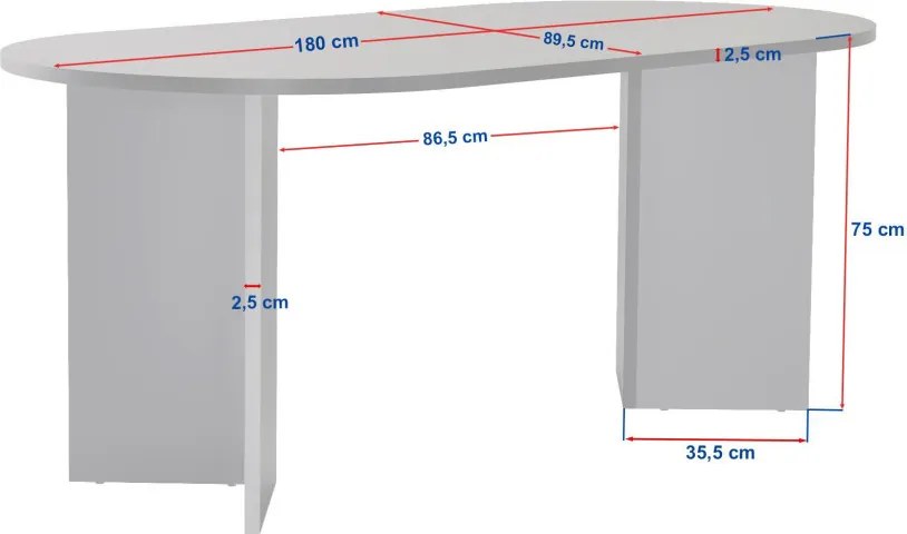 Sablin - milánói dió étkezőasztal