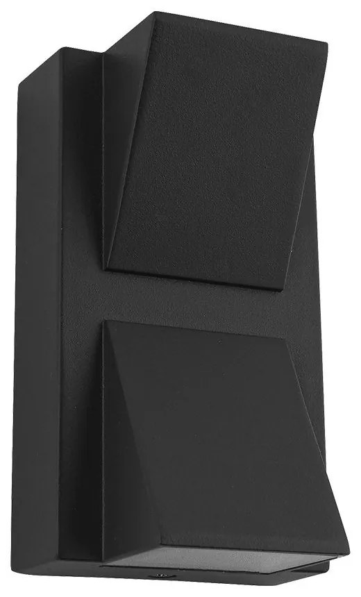PREZENT 31315 NAUTIC Modern Kültéri Fali Lámpa Fekete, Átlátszó LED IP44