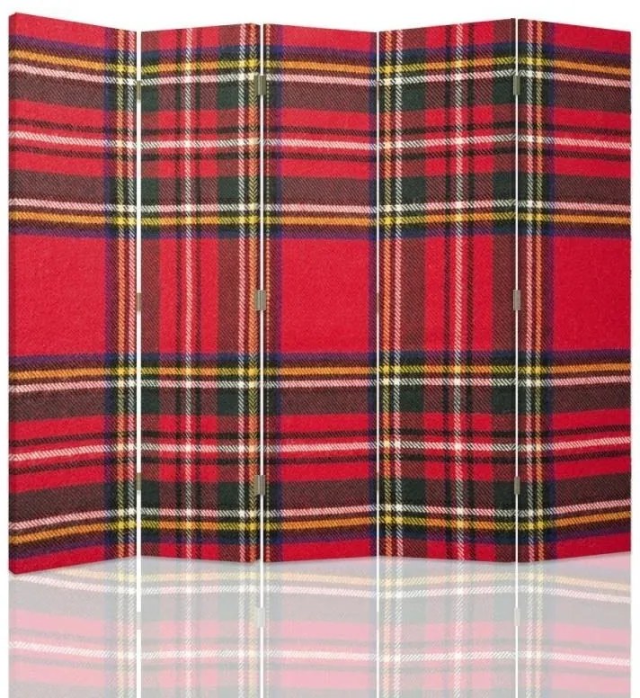 Gario Paraván Skót kocka Méret: 180 x 170 cm, Kivitelezés: Forgó paraván 360°