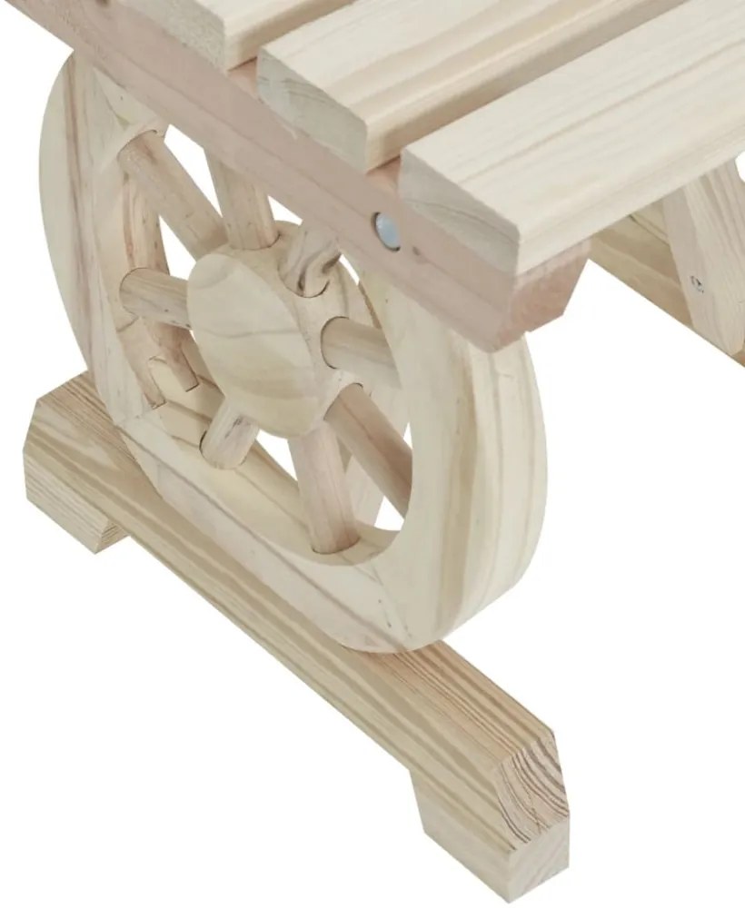 tömör fenyőfa kerti pad 115 cm