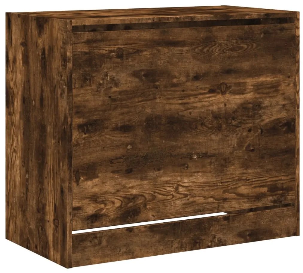 füstös tölgy színű szerelt fa cipősszekrény 80 x 42 x 69 cm