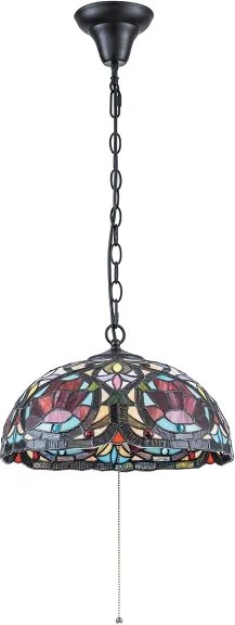 Quoizel QZ-LARISSA-P - Tiffany LARISSA láncos csillár 3xE27/60W/230V