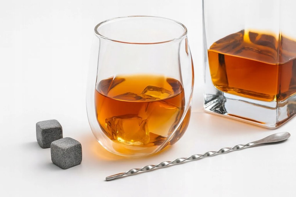 Enzo duplafalú whiskys pohár 320 ml