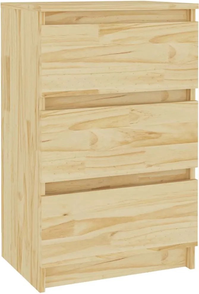 vidaXL tömör fenyőfa éjjeliszekrény 40 x 29,5 x 64 cm