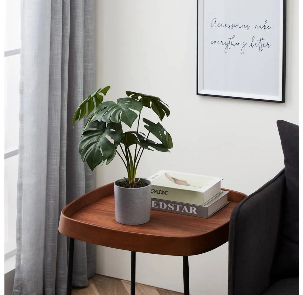 Eglo 428017 - Műnövény TOBETSU 42x30 cm, monstera, cserépben