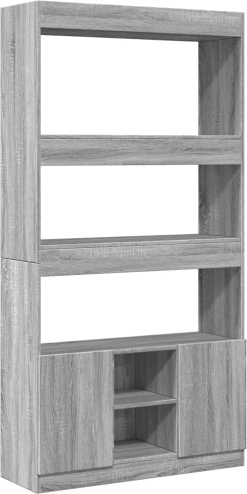 vidaXL szürke sonoma szerelt fa magasszekrény 92 x 33 x 180 cm