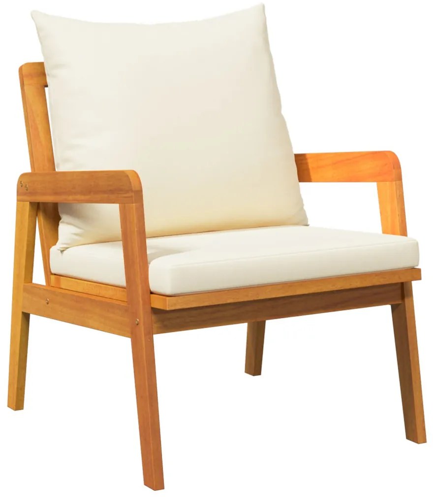 Kerti Székek 2 db 59.5x65x71.5 cm Tömör Fa Akác