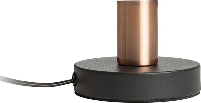 RENDL ALGOT stolní černá česaná měď 230V LED E27 15W
