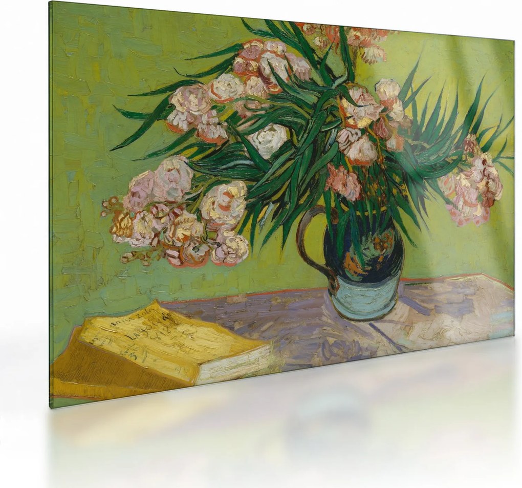 Üveg kép - Vincent van Gogh, Oleanders, reprodukciók (70x50 cm)