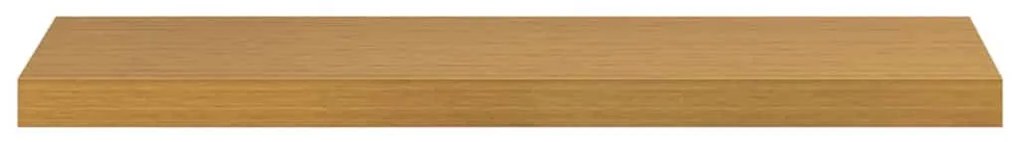 vidaXL Falpolc Falra szerelhető 2 pcs Bézs 80 x 23,5 x 4 cm Faanyag